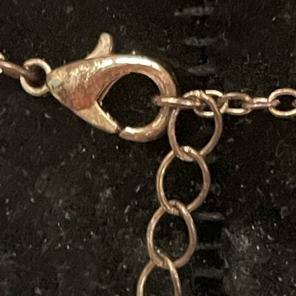 16” Cat & Jack necklace & 1” double sided bezel set pink enamel heart pendant - Picture 10 of 14